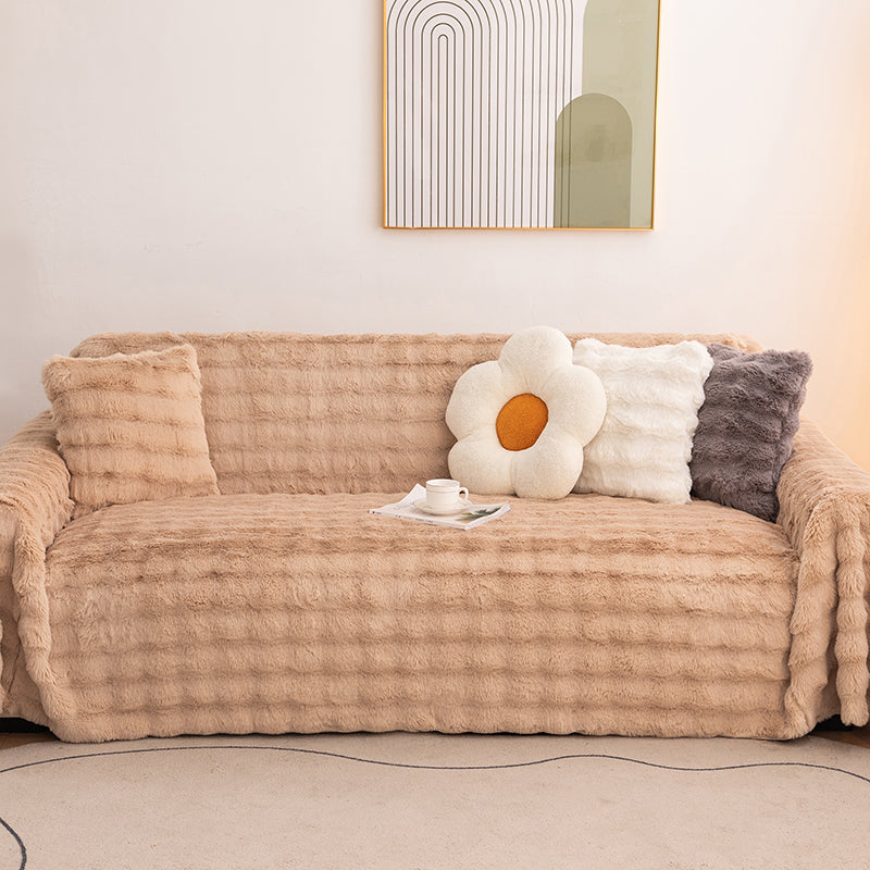 Comfortable Warm Rabbit Wool Sofa Cushion Four Seasons General Non-slip Cushion