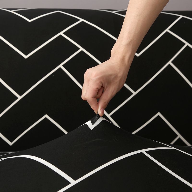 Black Sofa Cover  Dog Cat Sofa Protector Stretchable  Slipcover Non Slip Machine Washable