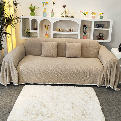 Multi Seat Full Cover L Shape Sofa Cover Hygroscopic Breathable Slip Cover Sofa