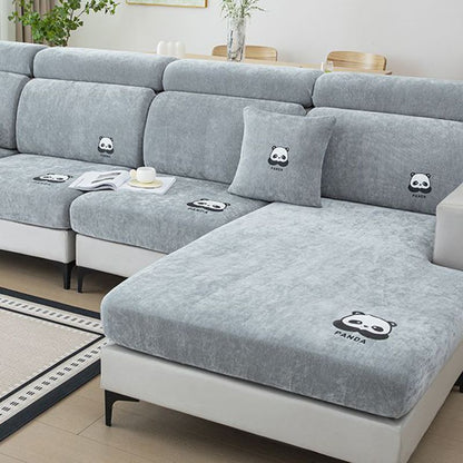 Panda Couch Cushion Covers Furniture Protector Grey Blue Pet Proof